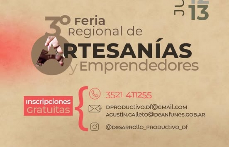 3°  FERIA REGIONAL DE ARTESANÍAS Y EMPRENDEDORES