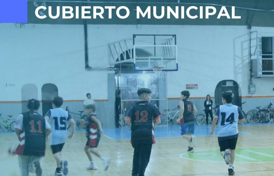 ENCUENTRO DE BÁSQUET EN EL ESTADIO CUBIERTO MUNICIPAL