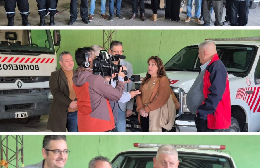 EL MINISTRO DE COOPERATIVAS Y MUTUALES ENTREGÓ SUBSIDIO A LA SOCIEDAD DE BOMBEROS VOLUNTARIOS