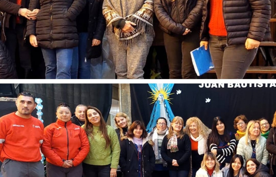 LA MUNICIPALIDAD DE DEÁN FUNES CAPACITA AL PERSONAL DE LA ESCUELA NORMAL SUPERIOR JUAN B. ALBERDI EN USO DE EXTINTORES