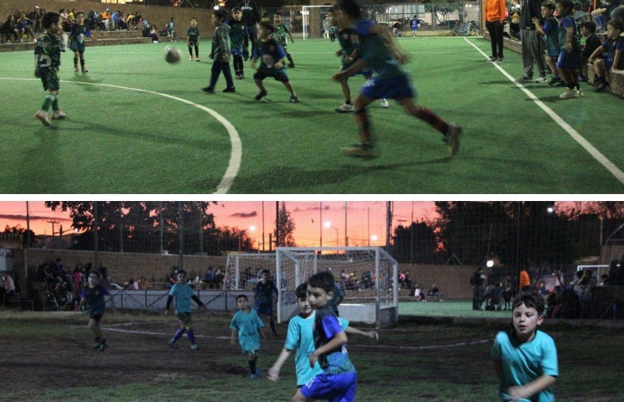 ENCUENTRO AMISTOSO DE FÚTBOL INFANTIL EN EL POLIDEPORTIVO