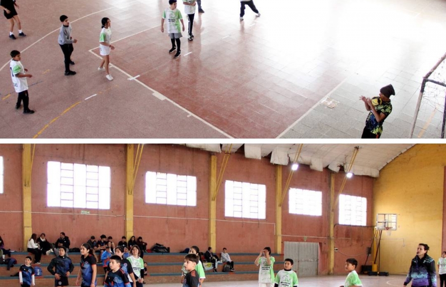 ENCUENTRO DE HANDBALL EN EL SALÓN IRIBARNE