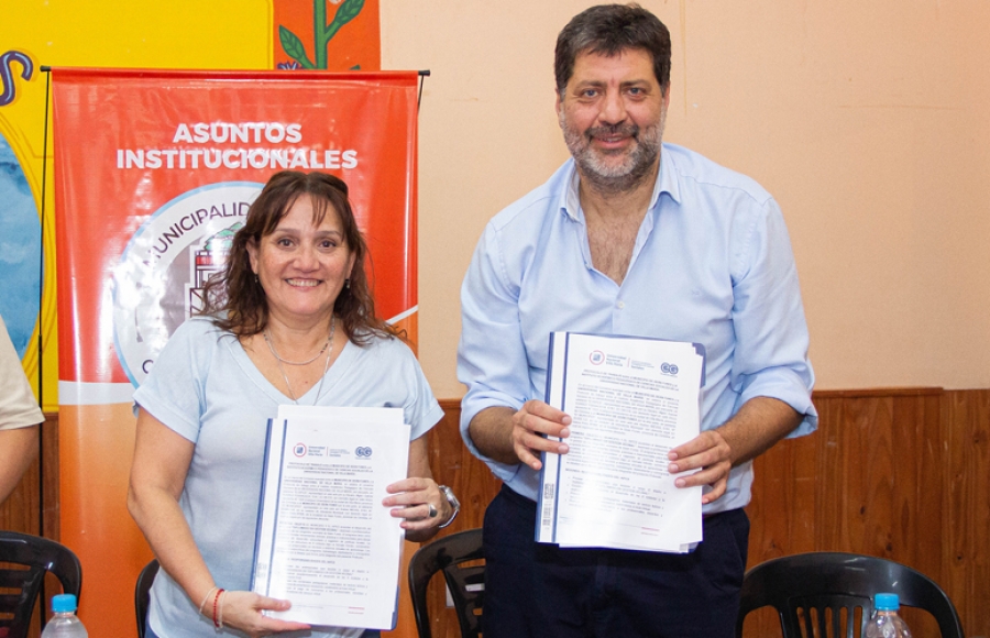FIRMA DE CONVENIO PARA DIPLOMATURA EN GESTIÓN VECINAL