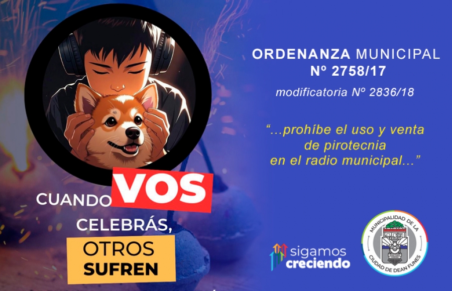 PROHIBIDO EL USO Y VENTA DE PIROTECNIA EN EL RADIO MUNICIPAL