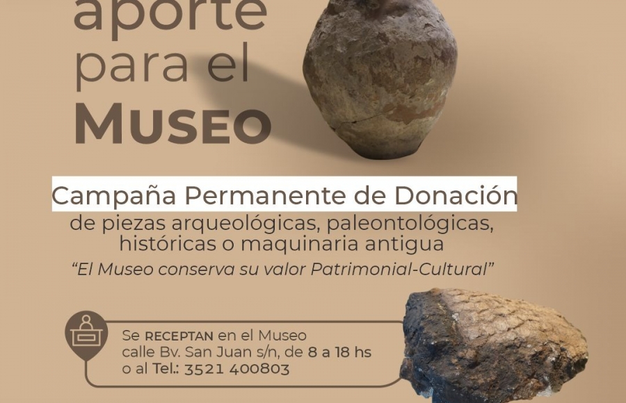 CAMPAÑA PERMANENTE DE DONACIONES PARA EL MUSEO