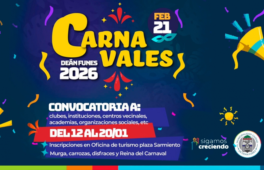 CONVOCATORIA PARA LOS CARNAVALES 2026 