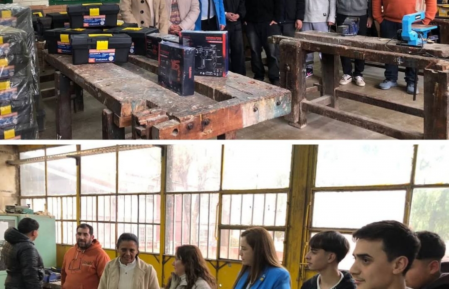 ENTREGA DE ELEMENTOS DE TRABAJO AL IPETYA 53 FRAY LUÍS BELTRÁN