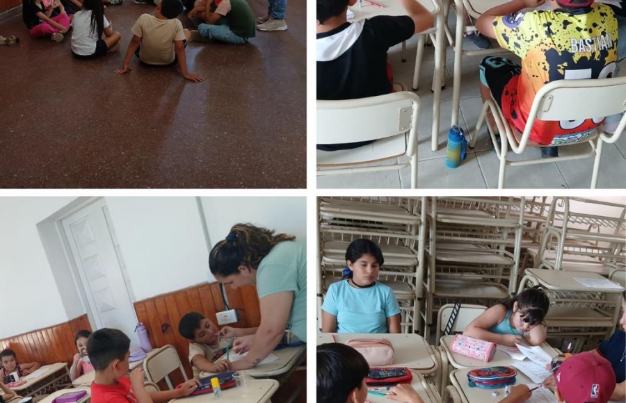 TALLER DE BRÚJULA PEDAGÓGICA EN EL BARRIO 9 DE JULIO