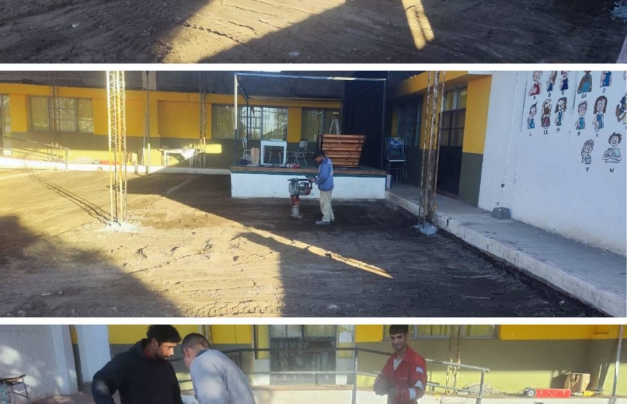 MEJORAS EN LA INFRAESTRUCTURA EDUCATIVA: NUEVO PISO EN EL C.E. BERNARDINO RIVADAVIA