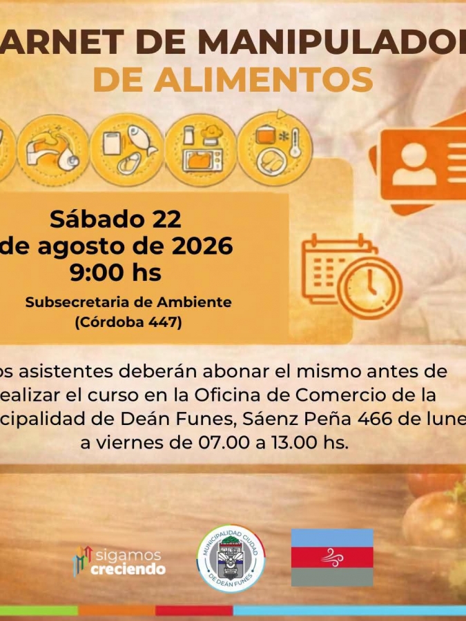 CARNET DE MANIPULADOR DE ALIMENTOS