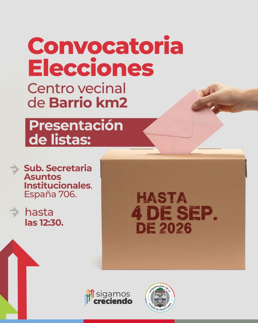 ELECCIONES DE AUTORIDADES DEL CENTRO VECINAL DE BARRIO KM 2