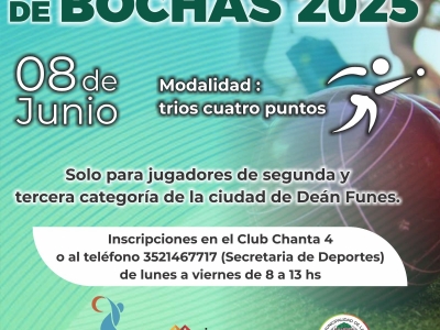 TORNEO BARRIAL DE BOCHAS