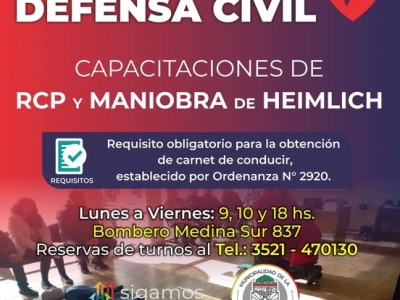 CAPACITACIÓN DE RCP Y MANIOBRA DE HEIMILICH
