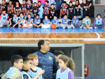ENCUENTRO DE BÁSQUET EN EL ESTADIO CUBIERTO MUNICIPAL