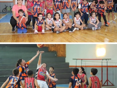 ENCUENTRO DE BÁSQUET EN EL ESTADIO CUBIERTO MUNICIPAL