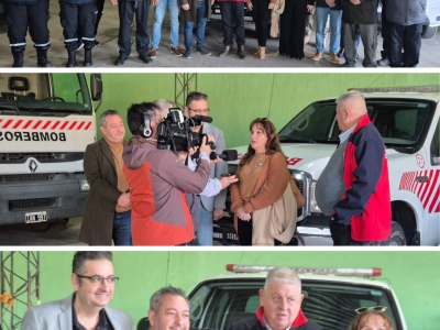 EL MINISTRO DE COOPERATIVAS Y MUTUALES ENTREGÓ SUBSIDIO A LA SOCIEDAD DE BOMBEROS VOLUNTARIOS