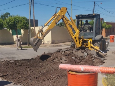OBRAS DE REPARACIÓN EN SENADOR LÓPEZ Y LORENZO TOMALINO