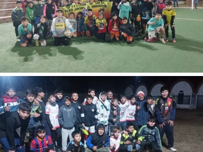 ENCUENTRO AMISTOSO DE FÚTBOL INFANTIL EN EL POLIDEPORTIVO