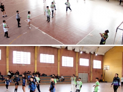 ENCUENTRO DE HANDBALL EN EL SALÓN IRIBARNE