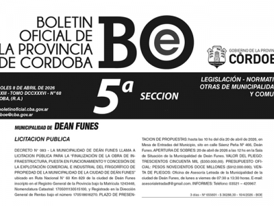 LLAMADO A LICITACIÓN PÚBLICA