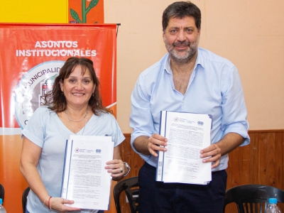 FIRMA DE CONVENIO PARA DIPLOMATURA EN GESTIÓN VECINAL