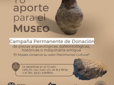 CAMPAÑA PERMANENTE DE DONACIONES PARA EL MUSEO