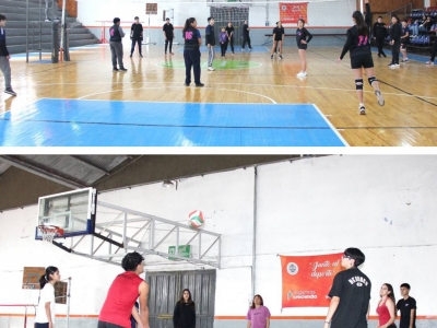 ENCUENTRO DE VOLEY EN EL ESTADIO CUBIERTO ALBERTO SANZANO